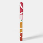 Helder en kleurrijk Roze, Sinaasappel, & Goud Case-Mate iPhone Case (Achterkant / Rechts)