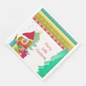 Helder en kleurrijk servet (Hoek)