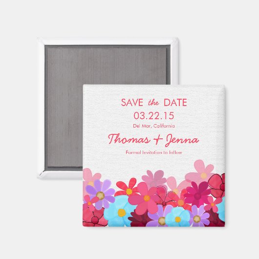 Helder en kleurrijk sparen de Datum Magneten (Voorkant / Achterkant)