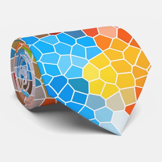 Helder en kleurrijk stropdas (Opgerold)