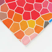 Helder en kleurrijk uniek Abstract patroon Fleece Deken (Hoek)
