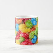 Helder en kleurrijk uniek patroon koffiemok (Center)