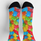 Helder en kleurrijk uniek patroon sokken (Top)