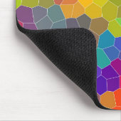 Helder en kleurrijk veelhoekmodel muismat (Hoek)
