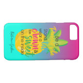 Helder en kleurrijk zijn een ananas Case-Mate iPhone case (Achterkant (Horizontaal))
