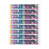 Helder en kleurrijke Abstracte marmering (Vel)