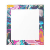 Helder en kleurrijke Abstracte marmering Notitieblok (Voorkant)