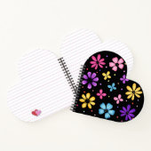 Helder en Kleurrijke Bloemen en Vlinders Notitieboek (Binnen)