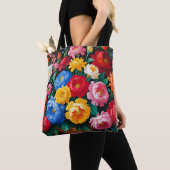Helder en kleurrijke rozen tote bag (Dichtbij)