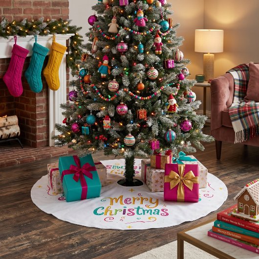 Helder en koel Prettig kerstfeest Kerstboom Rok