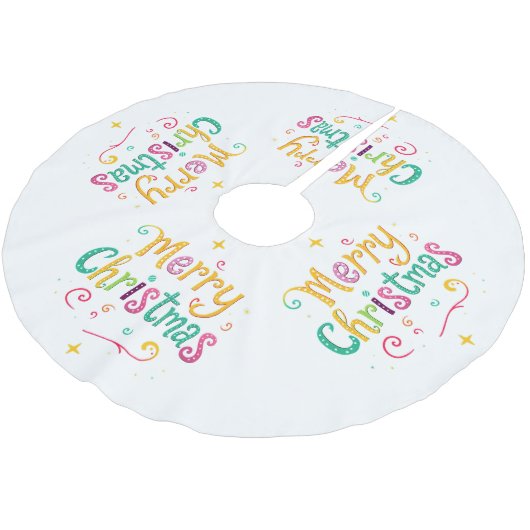 Helder en koel Vrolijk Kerstfeest Kerstboom Rok (Gekanteld)