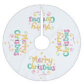 Helder en koel Vrolijk Kerstfeest Kerstboom Rok (Voorkant)