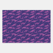 Helder en leuk trendy moderne Loch Ness Monster Inpakpapier Vel (Voorkant 3)