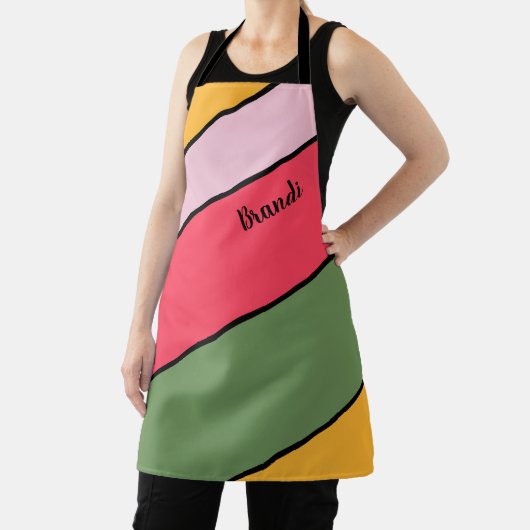 Helder en levendig, kleurrijk, persoonlijk Schort (Insitu)