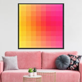 Helder en levendig ontwerp canvas afdruk (Insitu (Woonkamer))