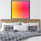 Helder en levendig ontwerp canvas afdruk (Insitu (Slaapkamer))
