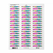 Helder en Modern Kleurrijk Abstract Etiket (Full Sheet)