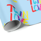 Helder en Moedig Tweeling Thema  Cadeaupapier (Rol Hoek)