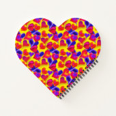 Helder en Mooi Geschilderde Harten | Valentijnsdag Notitieboek (Achterkant)