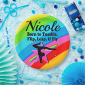 HELDER EN MOOI GYMNAST MEISJE ONTWERP PAPIEREN BORDJE (Feest)