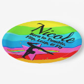 HELDER EN MOOI GYMNAST MEISJE ONTWERP PAPIEREN BORDJE (Gekanteld)