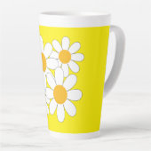 Helder en Mooi Madeliefje Latte Mok (Rechterhoek)