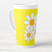 Helder en Mooi Madeliefje Latte Mok (Linkerhoek)