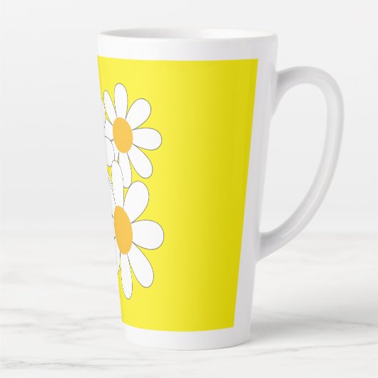 Helder en Mooi Madeliefje Latte Mok (Rechts)