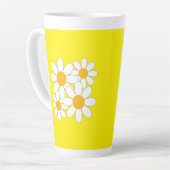 Helder en Mooi Madeliefje Latte Mok (Linkerhoek)