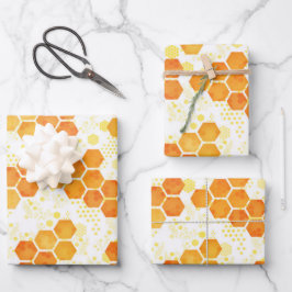 Helder en oud Honeycomb Inpakpapier Vel