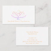 Helder en schoon Lotus Flower-Visitekaartje Visitekaartje (Voorkant / Achterkant)