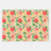 Helder en uniek kerstpatroon inpakpapier vel (Voorkant 3)