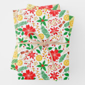 Helder en uniek kerstpatroon inpakpapier vel (In situ)