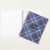 Helder en vrolijk blauw geplakt planner (Display)