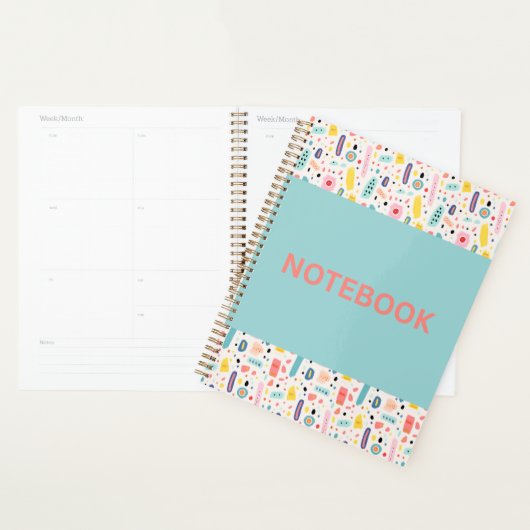 Helder en vrolijk kleurrijk ontwerp planner (Display)