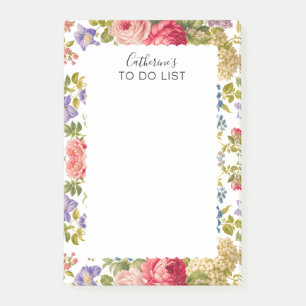 Helder Engelse Tuin Bloemige Takenlijst Post-it® Notes