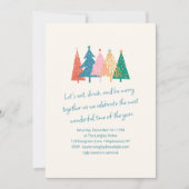 Helder Feestelijk Eenvoudig Schattig Kerstvakantie Kaart (Voorkant)