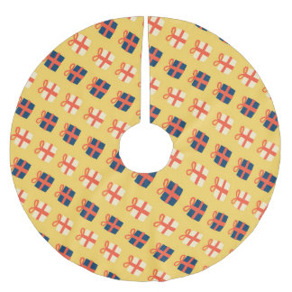 Helder feestelijk kerstcadeaupatroon kerstboom rok