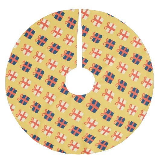 Helder feestelijk kerstcadeaupatroon kerstboom rok (Voorkant)