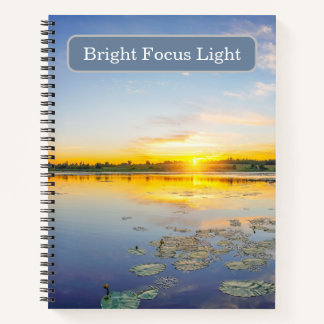 Helder Focus Licht Waterlelie Ochtendgloren  Notitieboek