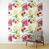 Helder fruit en bessen op wit. wandkleed (In situ)