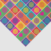 Helder garen, garen, garenblok met patronen tissuepapier (Detail)