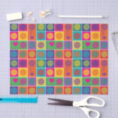 Helder garen, garen, garenblok met patronen tissuepapier (Craft)