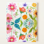 Helder Gebloemd Gepersonaliseerd Planner (Achterkant)