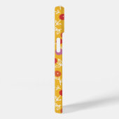 Helder geel bloemensitsy patroon Case-Mate iPhone case (Achterkant / Rechts)