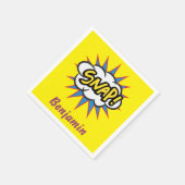 Helder Geel Comic boek plezier snap Servet (Hoek)