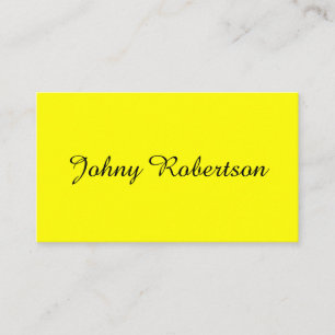 Helder Geel Eenvoudig Elegant Professioneel Modern Informatiekaartje