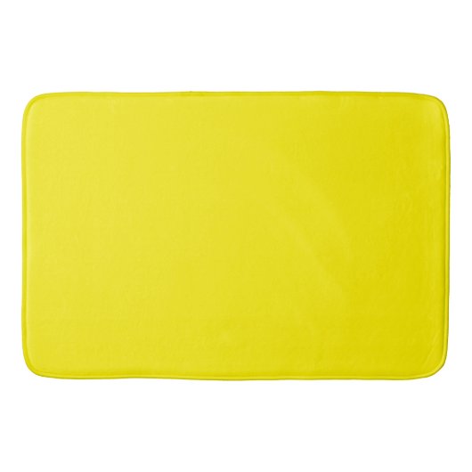 Helder Geel : Effen Kleur Badmat (Voorkant)