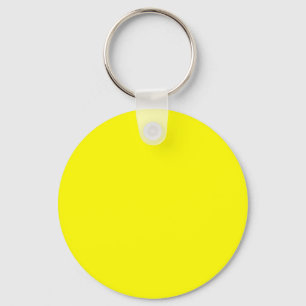 Helder geel (effen kleur) sleutelhanger