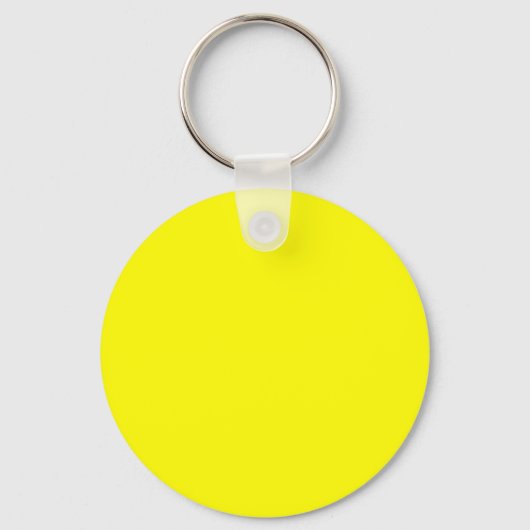 Helder geel (effen kleur) sleutelhanger (Voorkant)